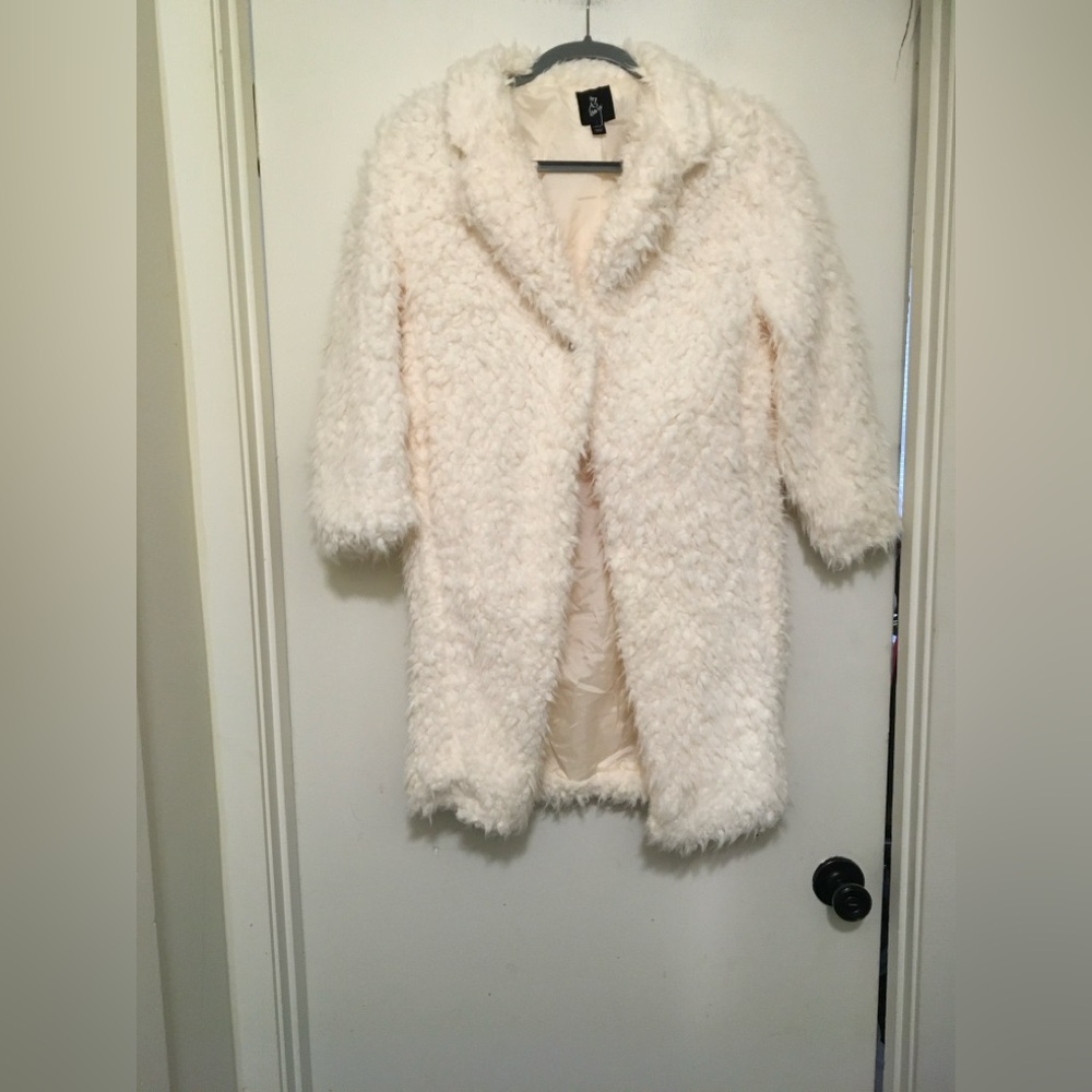 Art Class Cream Teddy Jacket
